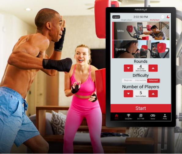 Get Shredded with Cardio and High Intensity Interval Training Nexersys N3 Elite Trainer: Interactive Fitness and MMA Home Gym System for The Ultimate Workout Boxing 